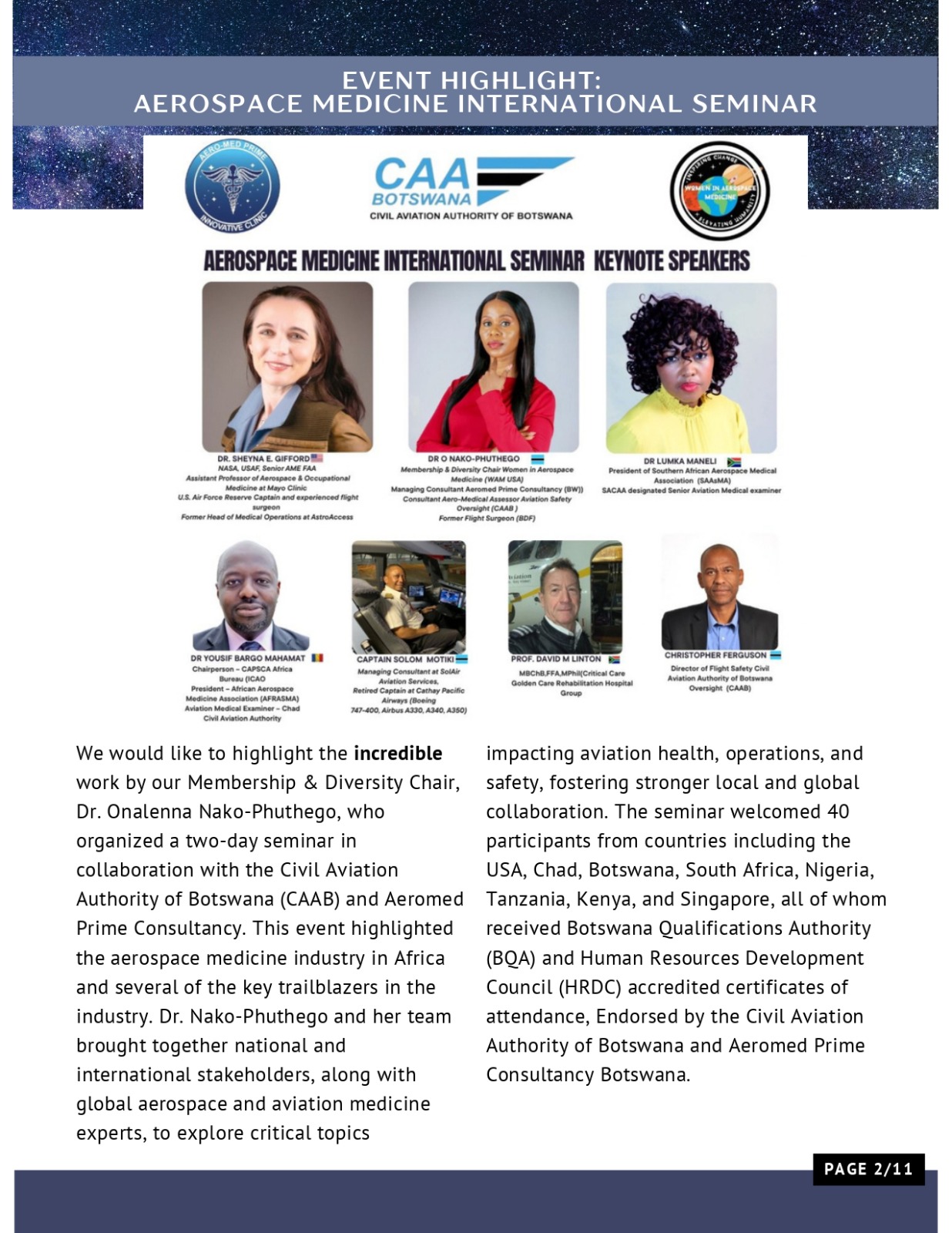 Dr. Phuthego at international seminar